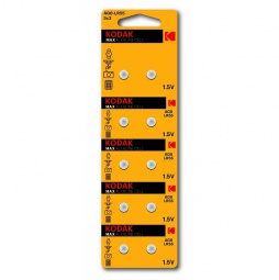 Kodak AG 8 (391) LR1120, LR55 MAX Button Cell